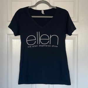 The Ellen Degeneres Show Ellen Black V-Neck T-shirt